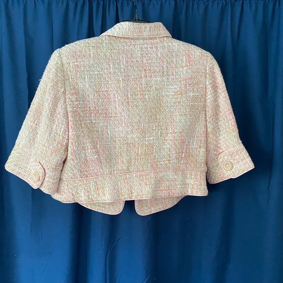 NWOT- Lane Bryant Salmon light peach tweed coat- lined - Picture 3 of 8